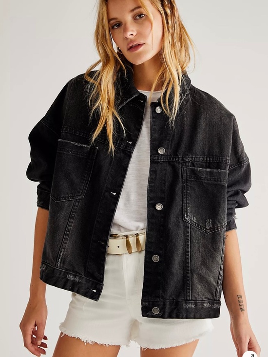 Free People Jackets & Blazers - We The Free Opal Swing Denim Jacket Size small
